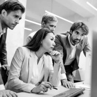 corporate-business-people-working-together-in-office-picture-id1362265157